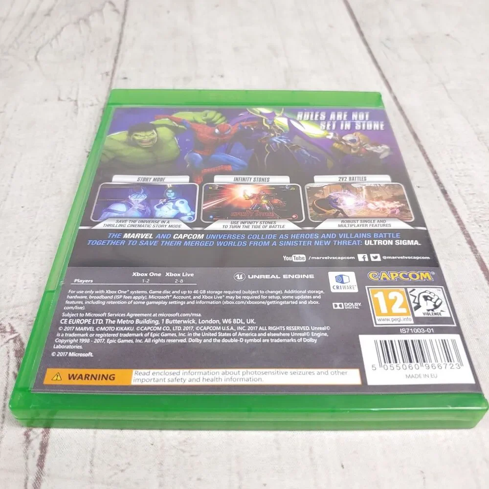 PAL, Marvel Vs Capcom Infinite (Microsoft Xbox One , 2017) - Used TESTED WORKING
